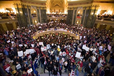 politics in wisconsin Politics+-+Wisconsin+protests+1