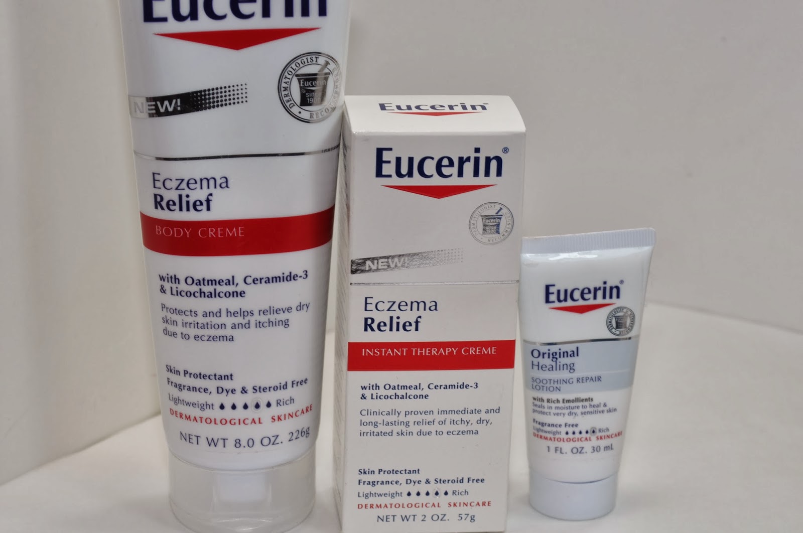 Eucerin Eczema Relief Body Creme and Instant Therapy Creme Review The