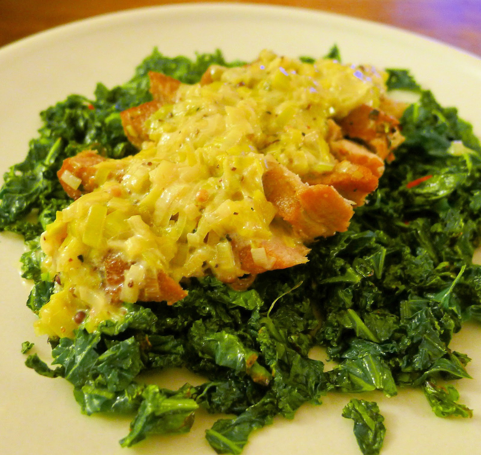 Culinary Adventures in London Pork Steaks braised with Creamy Leeks