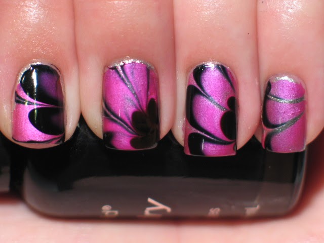 lacquerish nail art water marble