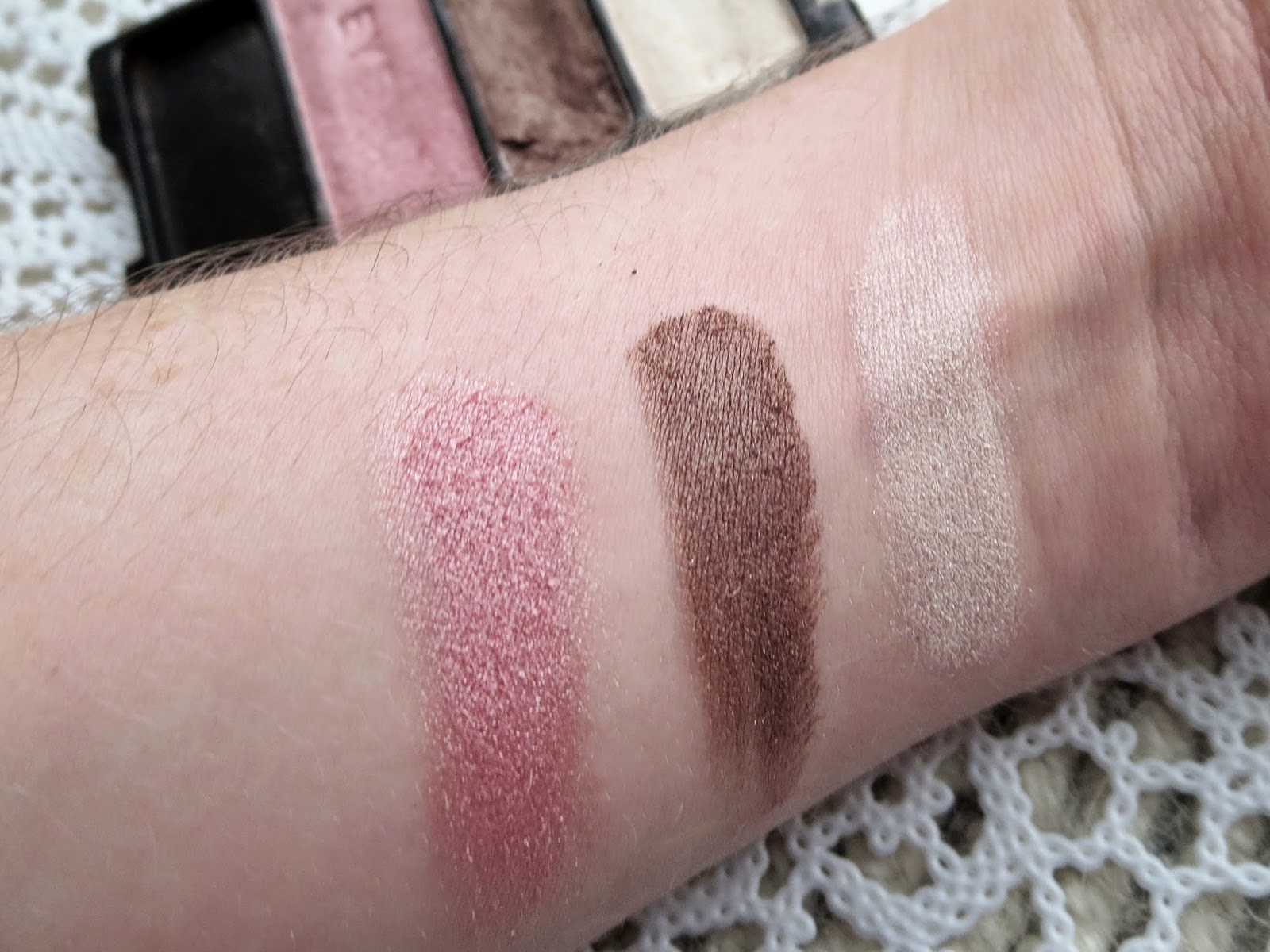 a picture of Wet n Wild Color Icon Eyeshadow Trio in Sweet As Candy (swatch)