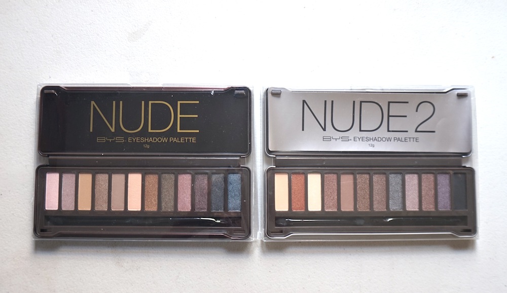 BYS Nude 1 and Nude 2 Eyeshadow Palette Review + Swatches The Beauty
