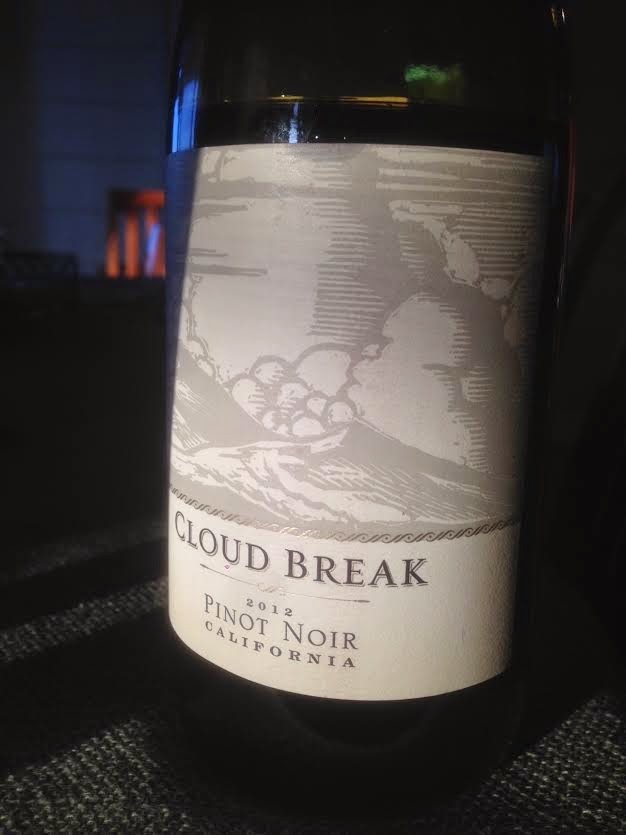 Spirit of Wine Review *** Cloud Break Pinot Noir, California, 2012 = BEST VALUE