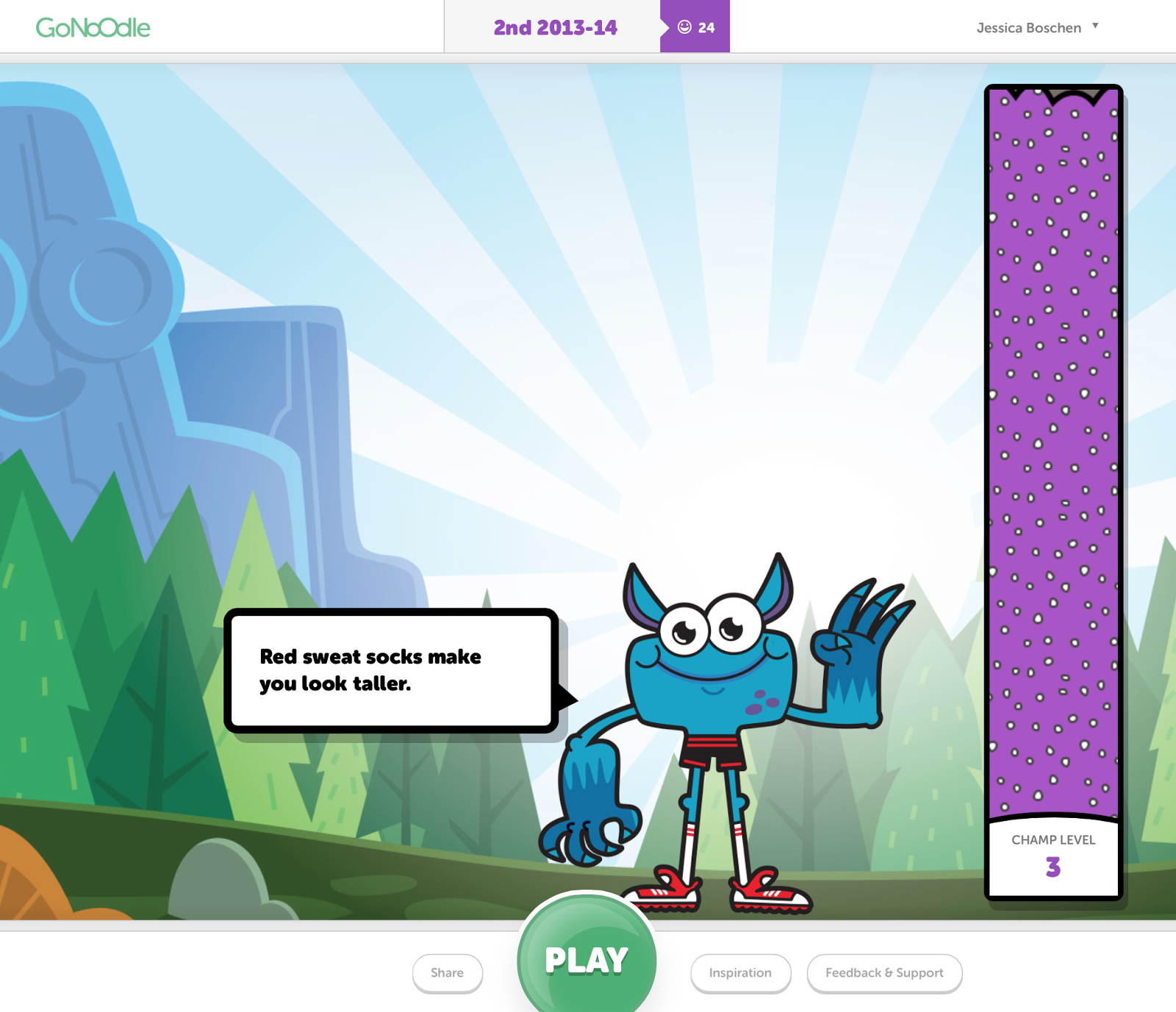 Reflection (Week 14) A Special Sparkle “Go Noodle … A Classroom