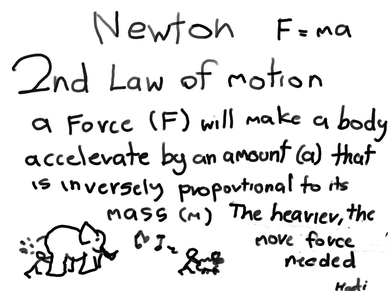 newton 2nd law examples