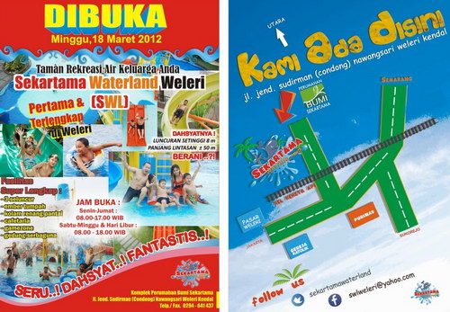 Peta lokasi sekartama waterland SWL