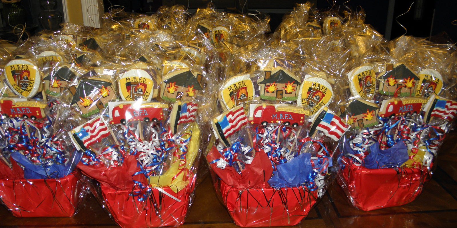 Cookie Dreams Cookie Co. Centerpieces for the Mastic Beach Fire