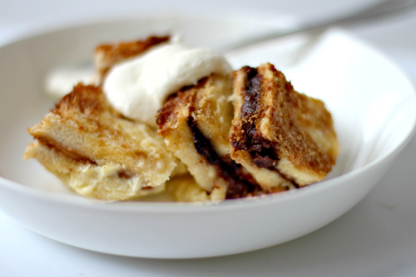 Milk and Honey PB & N (for Nutella) Bread and Butter Pudding
