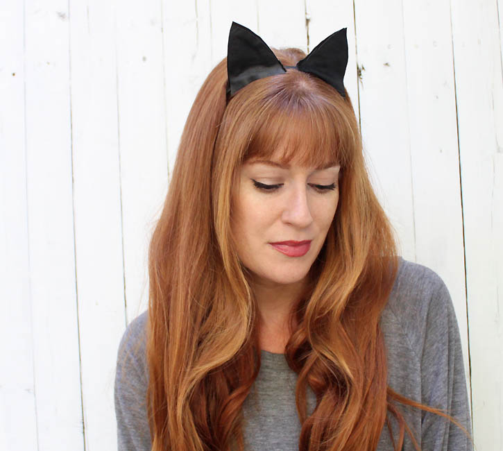 DIY Leather Halloween Cat Ears Gina Michele