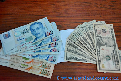 SGD and USD Singapore Dollars
