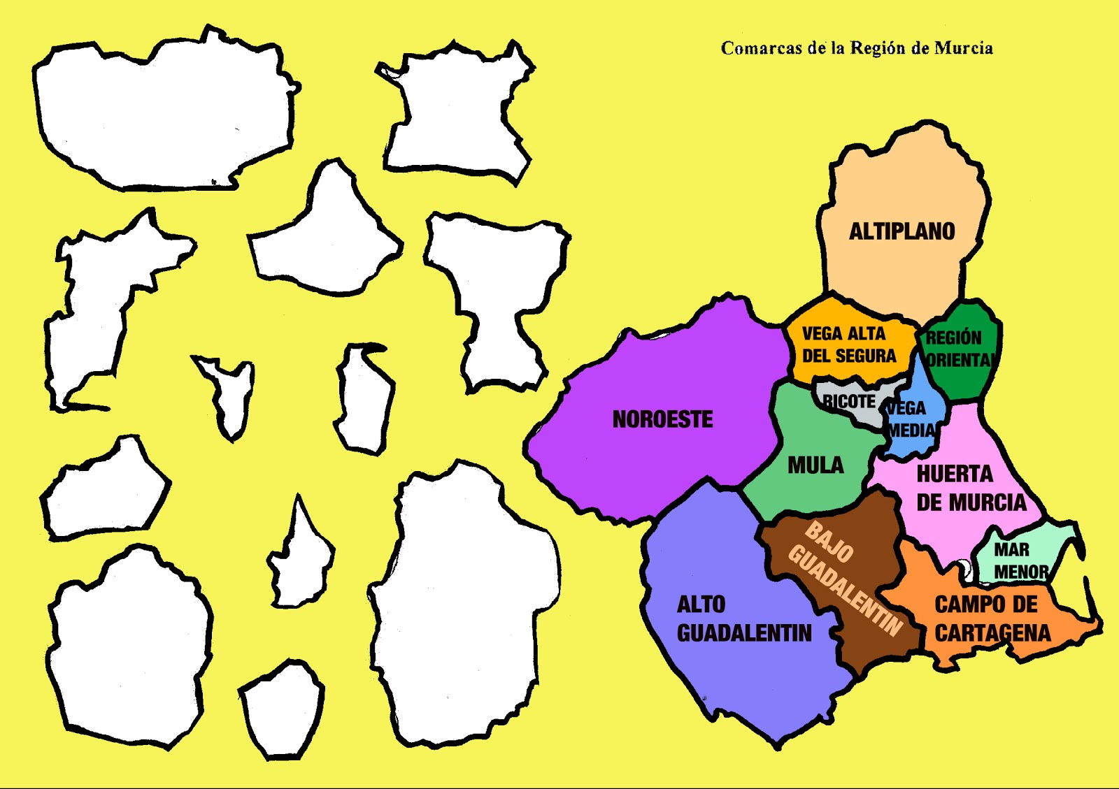 Blog de la clase (3º C.E.I.P. Villa Alegría) Comarcas de la Región de