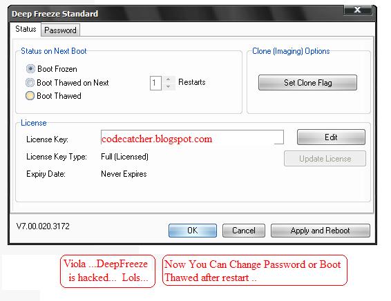 Hack Deep Freeze 7 Password