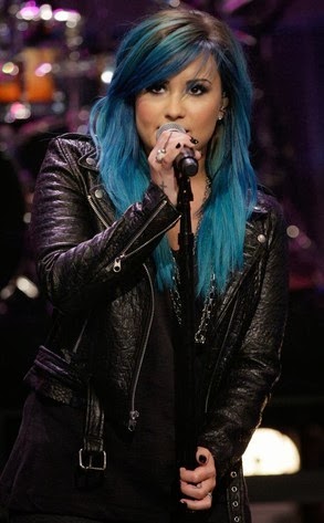 Demi Lovato Blue Hair