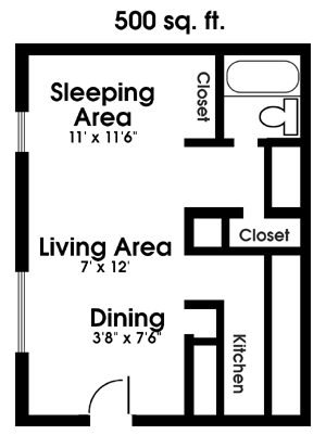 Studio Apartment Floor Plans Studio Apartment Floor Plans