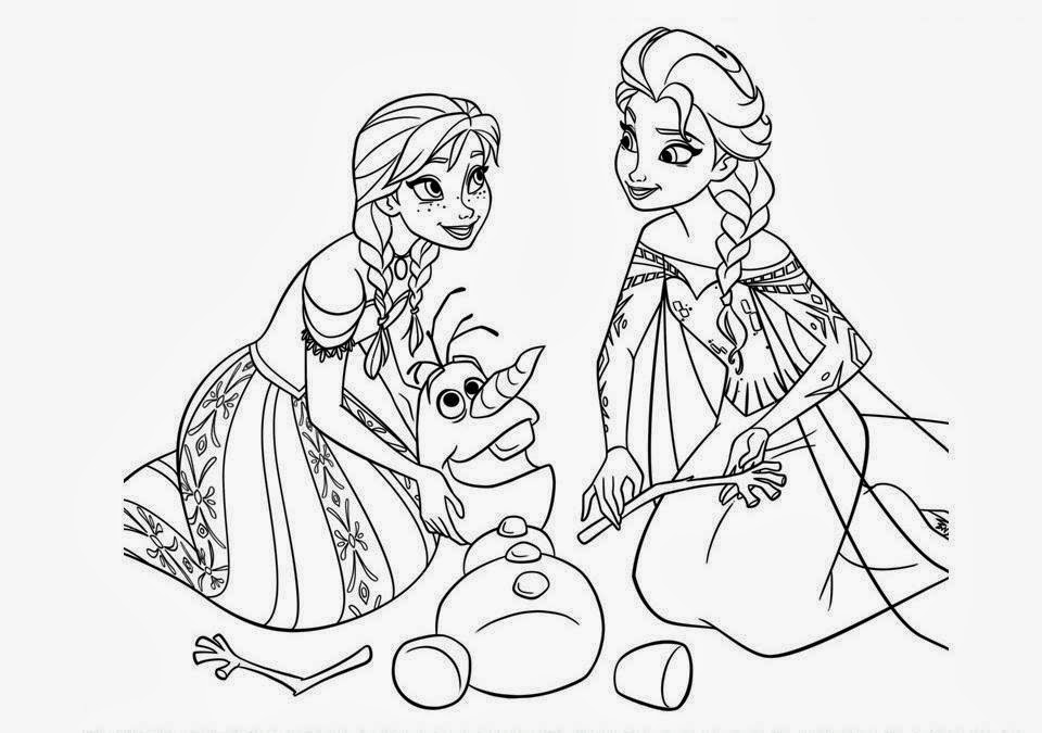 The 50 Frozen Coloring Drawing Free wallpaper