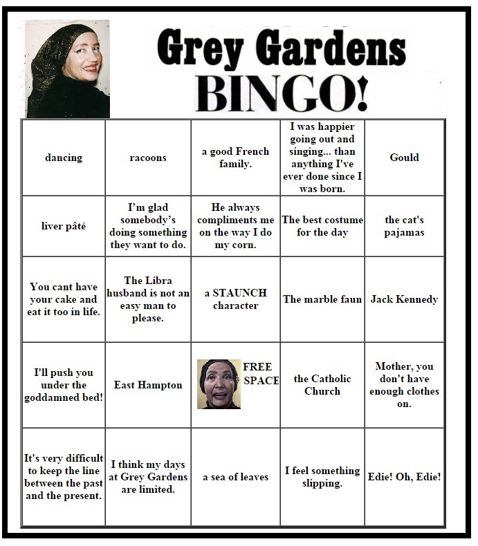 My Pretty Baby Cried She Was A Bird Grey Gardens Costumed Viewing