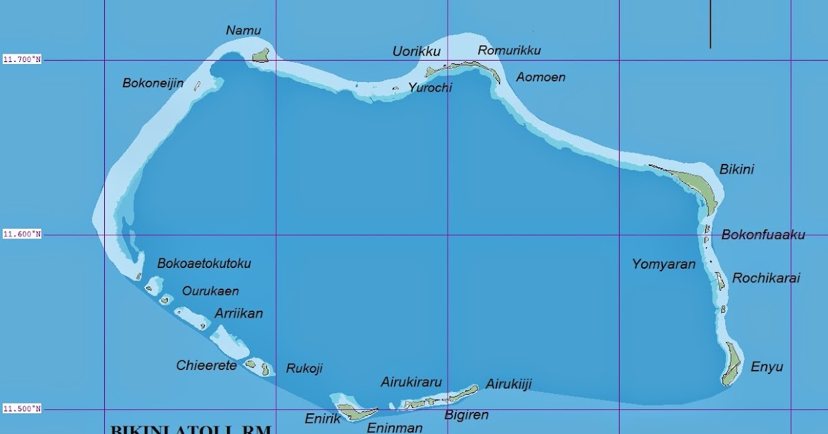bikini atoll map bikini atoll map