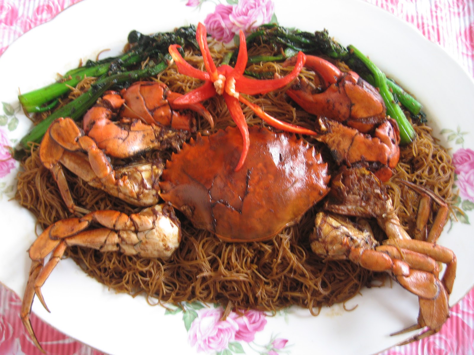 Sumptuous Flavours Fried Vermicelli With Crab 米粉炒螃蟹