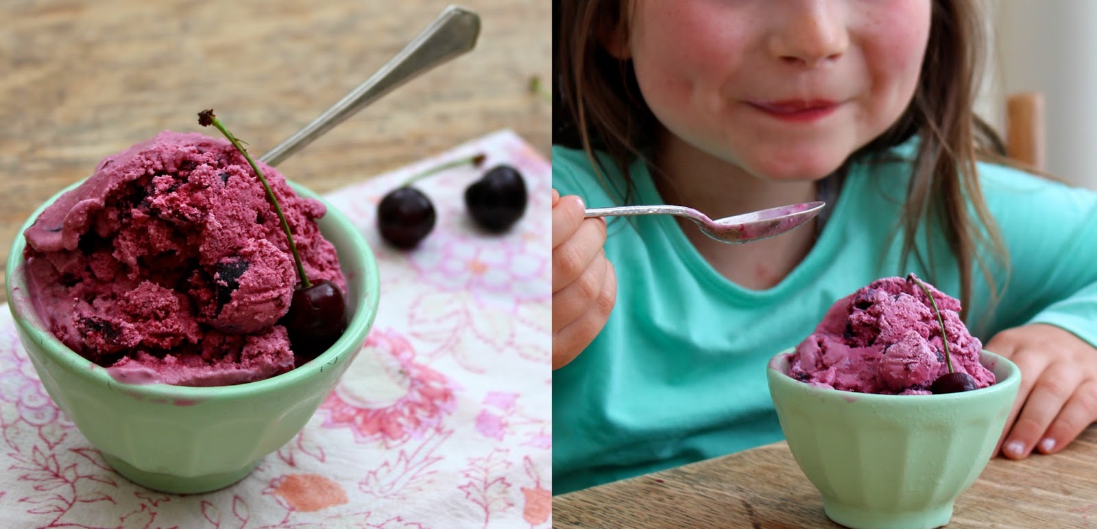 And Here We Are... Simple Black Cherry Crème Fraîche Ice Cream