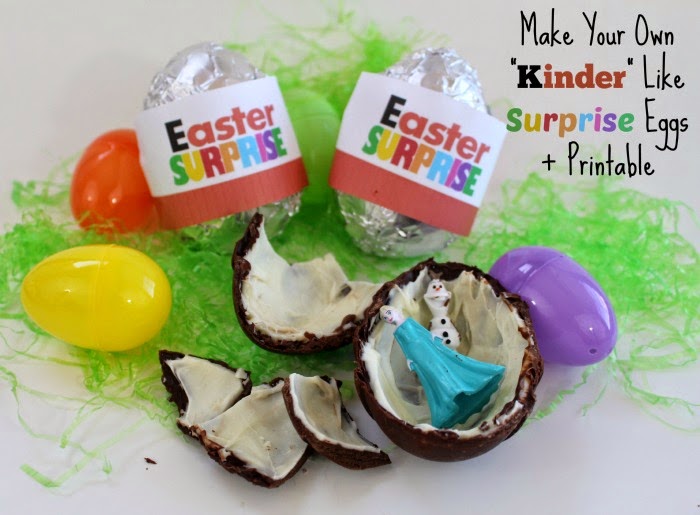 Make Your Own "Kinder" Like Surprise Eggs + Printable First Time Mom
