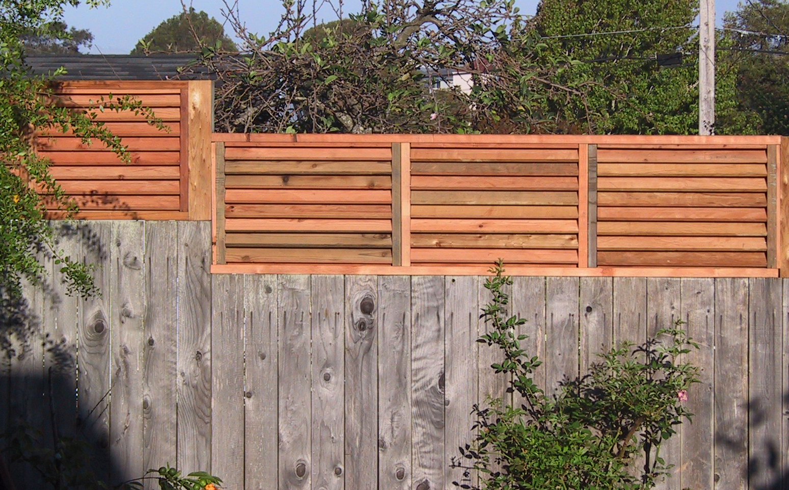 Stand Out Work Fence top panels for privacy in windy conditions