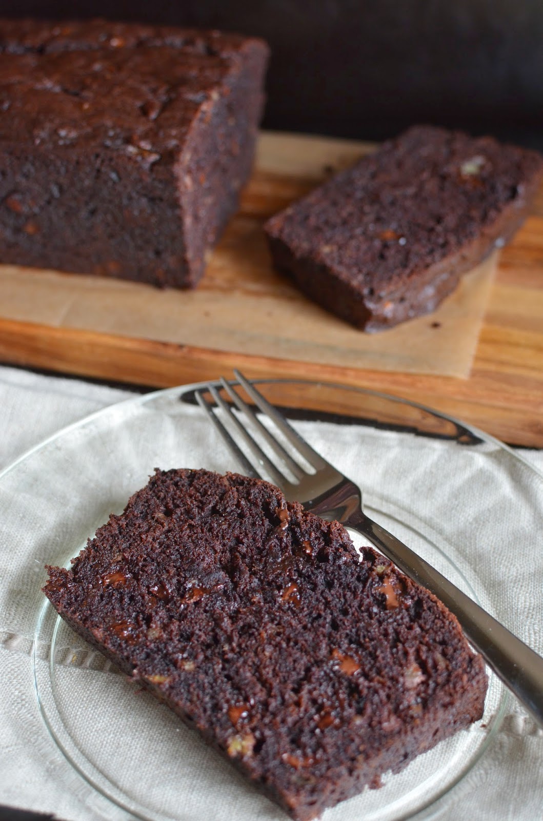 Playing with Flour Double chocolate banana bread