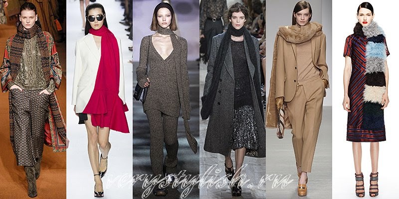 Winter 2015 Women's Scarves Fashion Trends