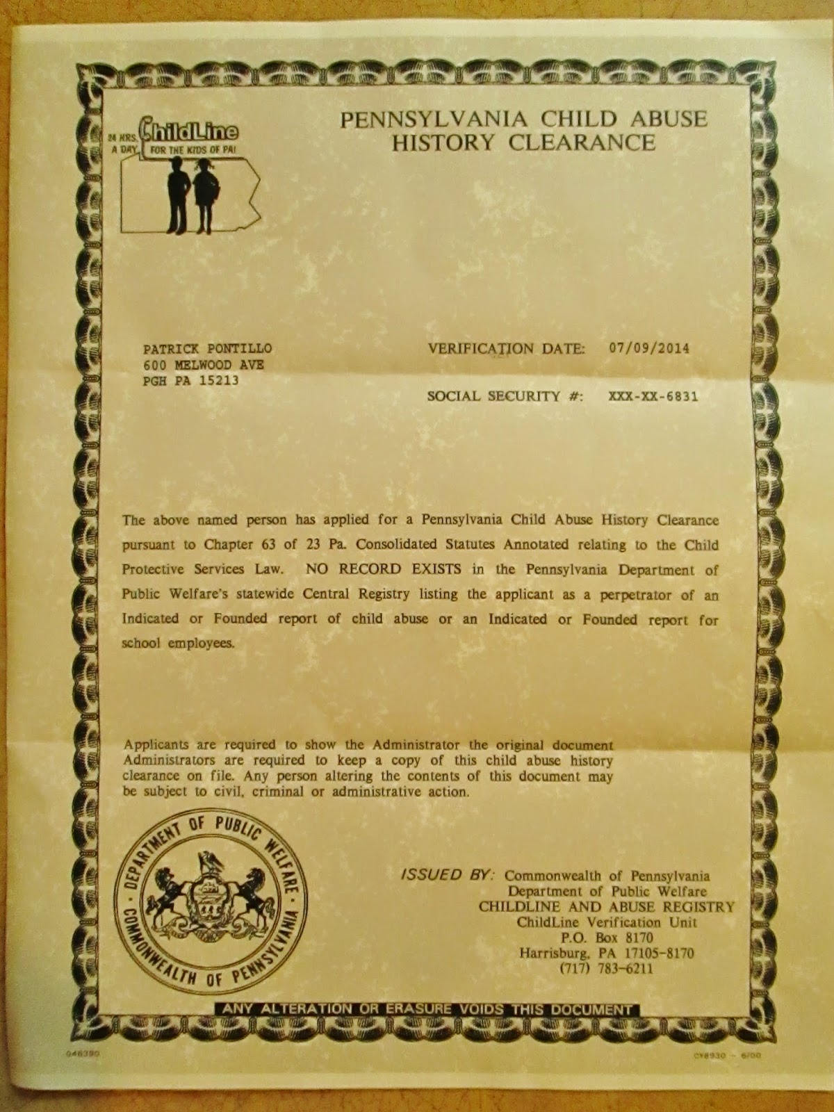 The Blue Marble Album Security Clearance History Confirmation