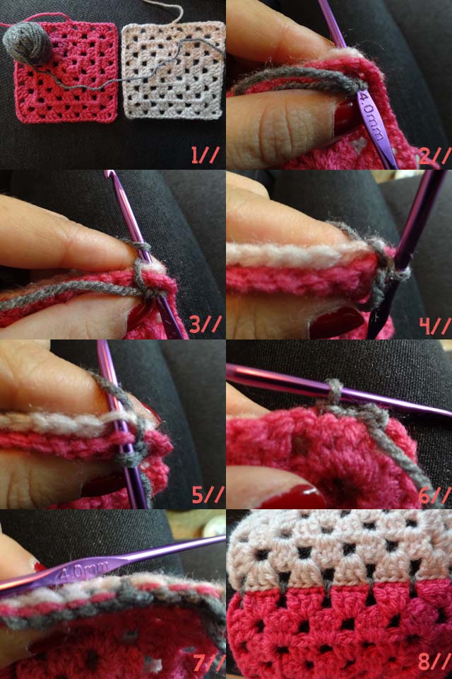 handgehaakt HOW I JOIN GRANNY SQUARES