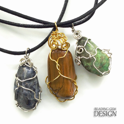 2 Ways to Wire Wrap Irregular Gemstone Nuggets The Beading Gem's Journal