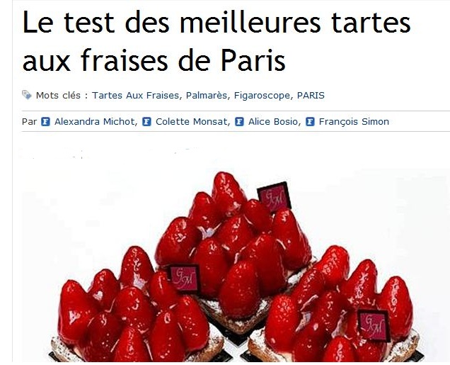 Paris Breakfasts Les Meilleures Tartes Au Fraises De Paris