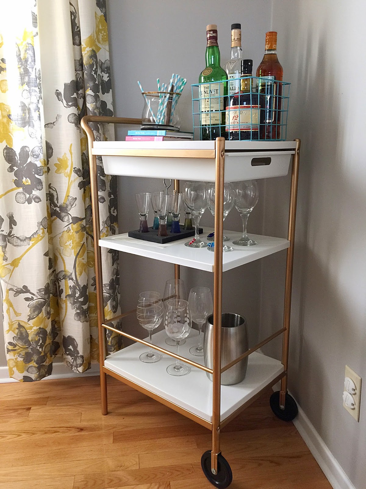 Simple Ikea Bar Cart DIY house of hire
