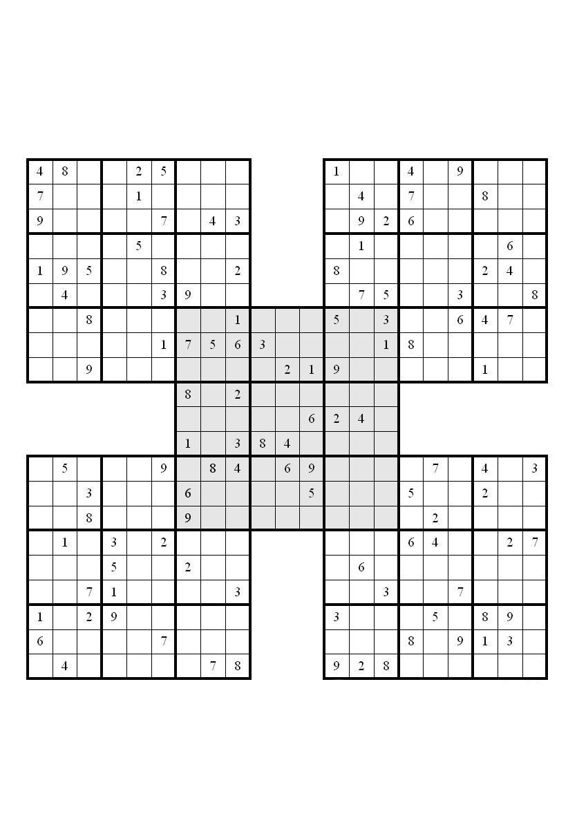 PRINTABLE SUDOKU