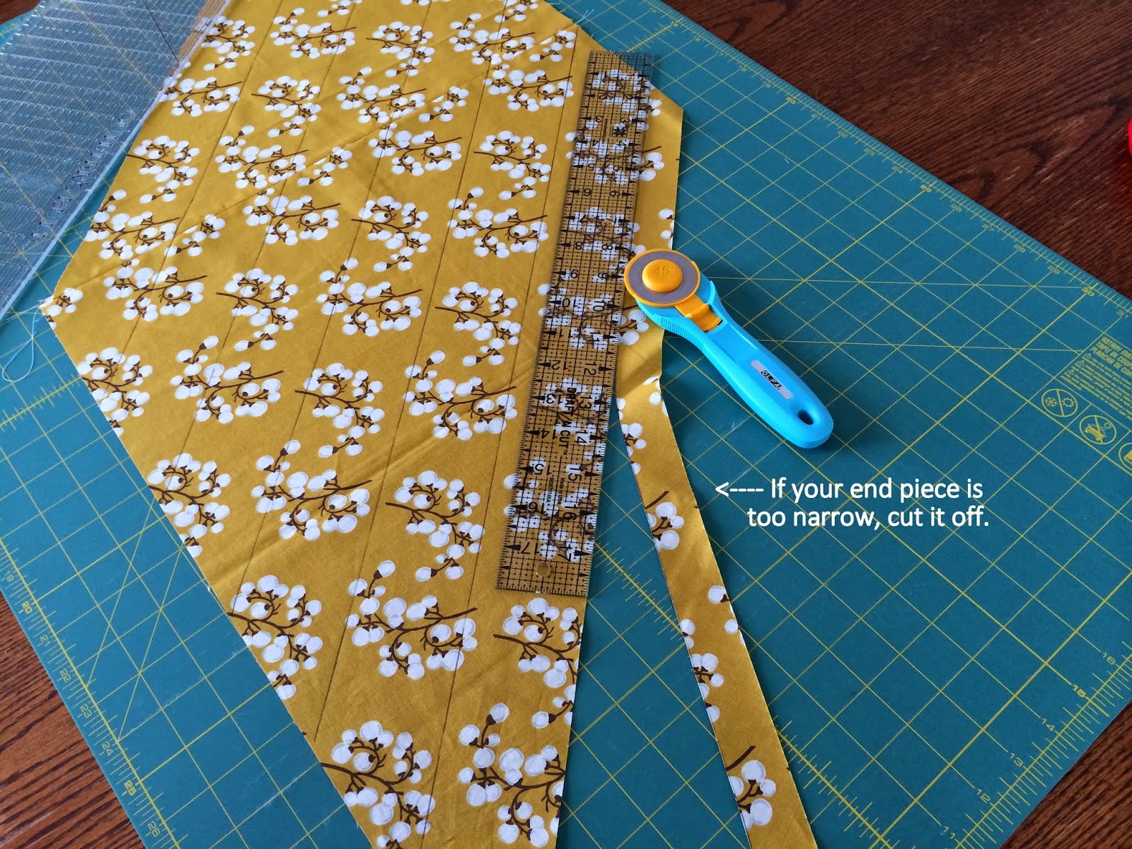 My Rainboots Are Red Simple Continuous Bias Binding Using 1 Fat