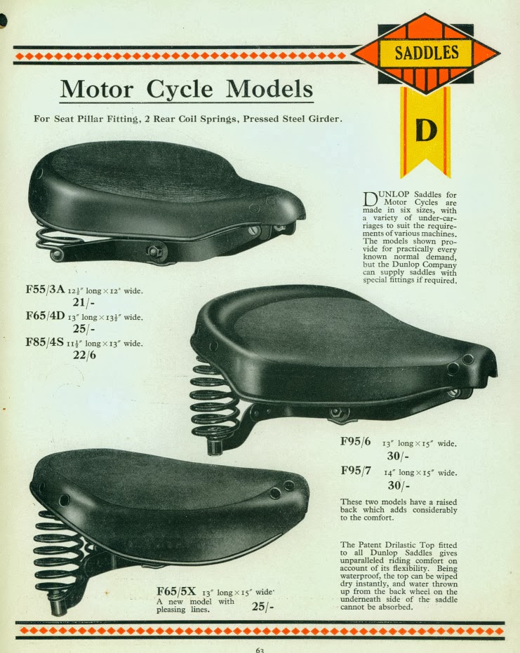 dunlop bike saddle