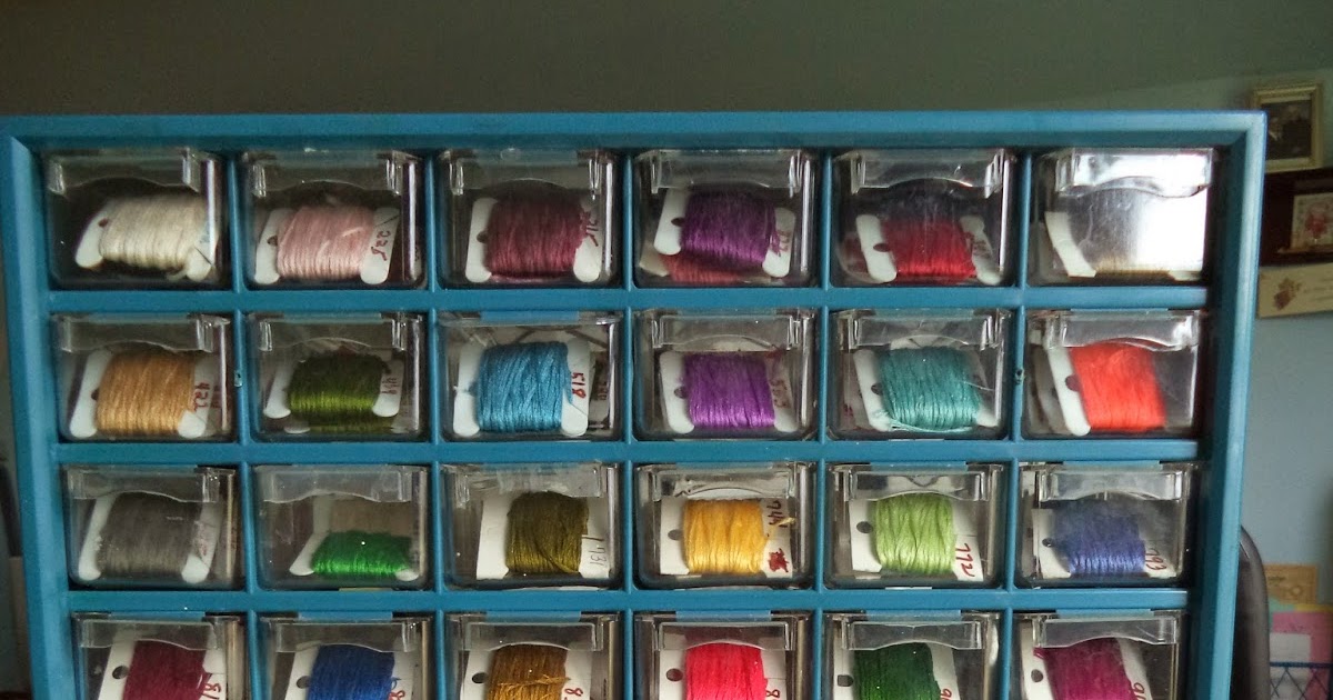 Life at Meadowcreek New Embroidery Floss Storage