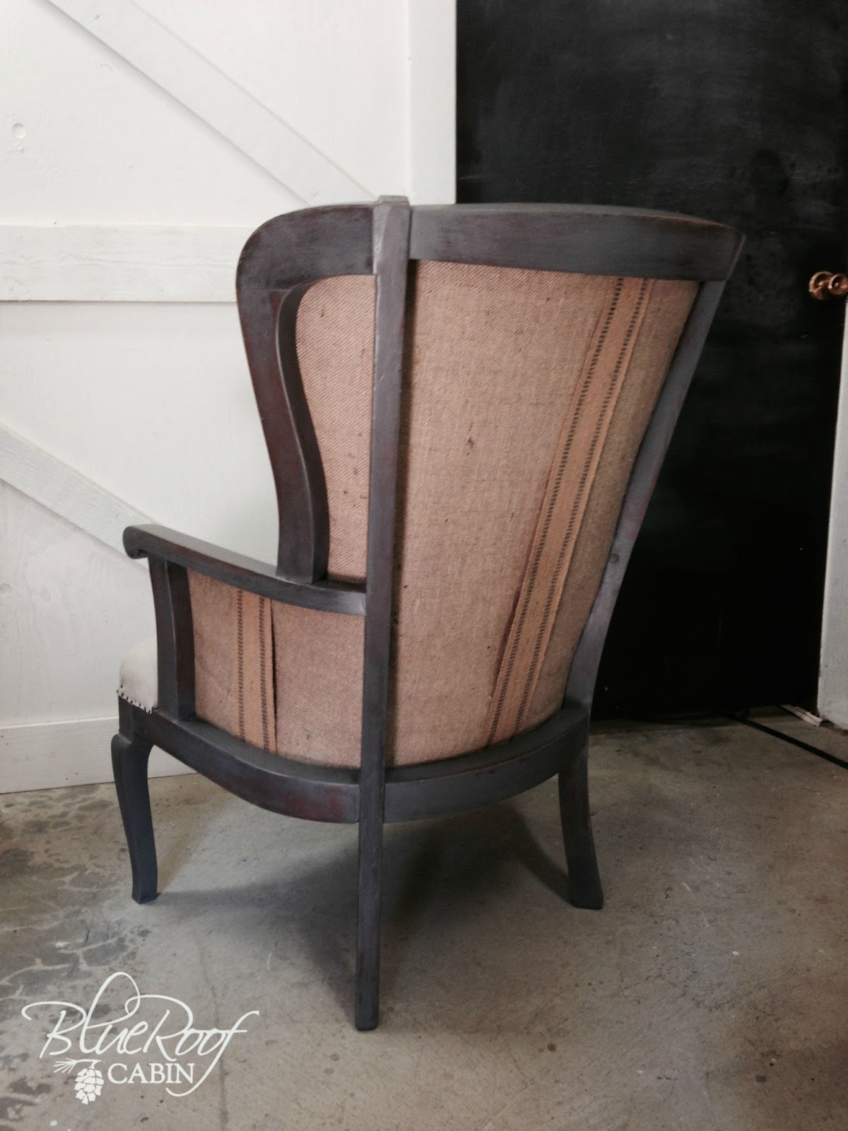 blue roof cabin "Deconstructed" Chair Transformation