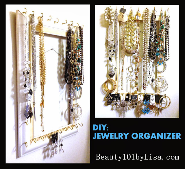 BEAUTY101BYLISA DIY Jewelry Organizer