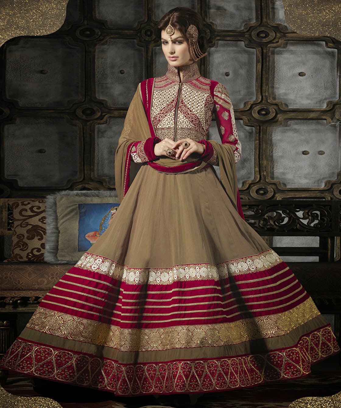 Anarkali embroidery suits collection rare photo Anarkali embroidery suits collection best photo