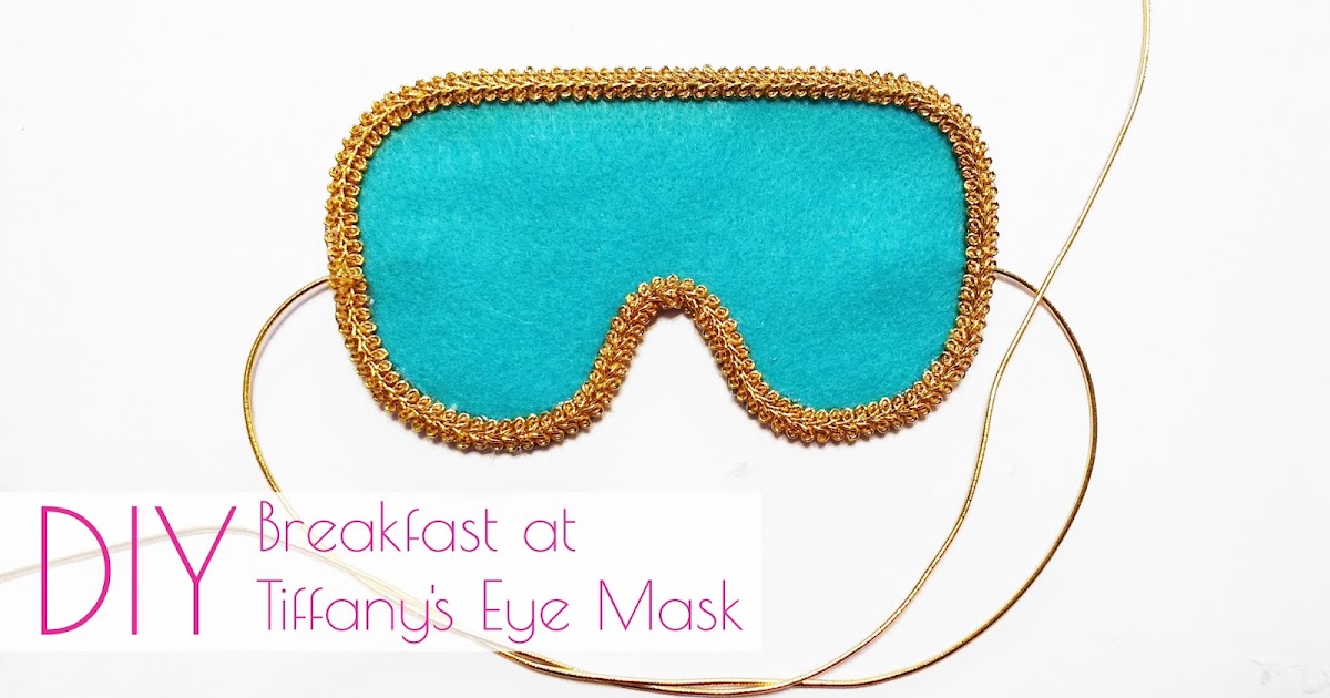 Pretty as a Peony DIY Breakfast at Tiffany's Eye Mask