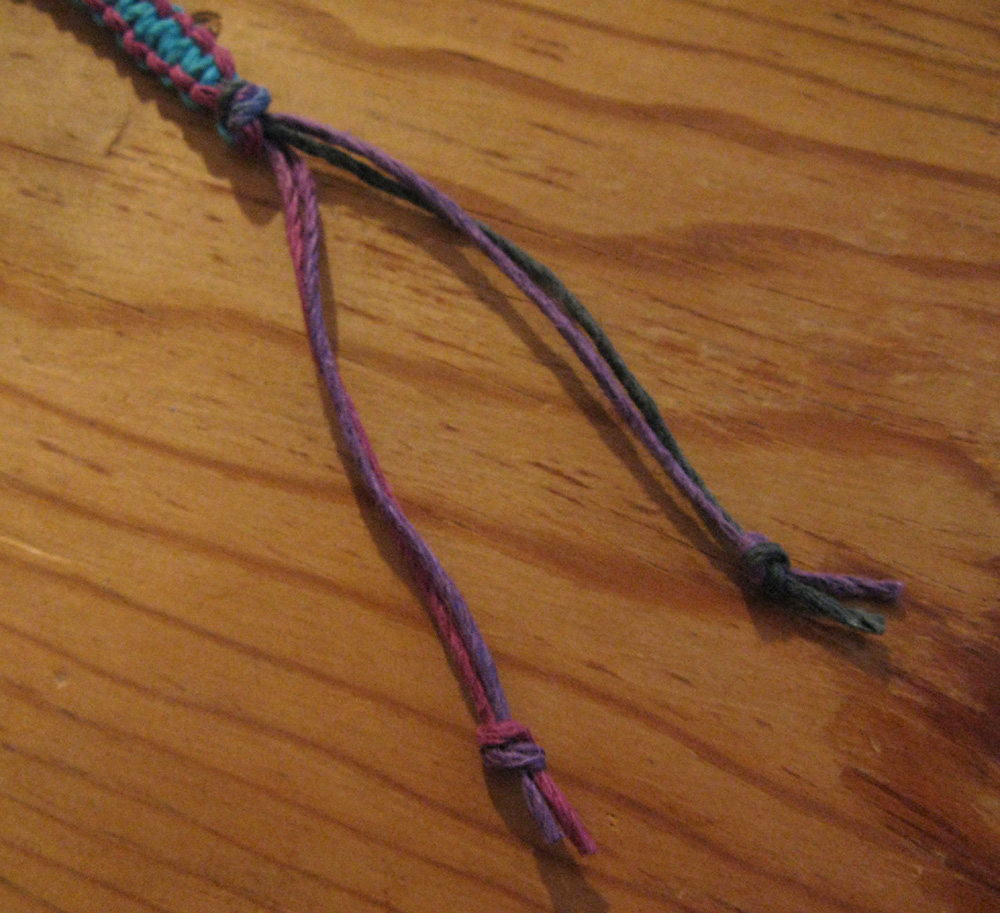 The Daily Lampworker Hemp Bracelet and other Hemp Knots