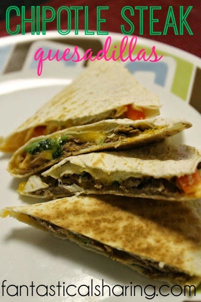 Chipotle Steak Quesadillas | Ridiculously amazing filling that is slow cooked before you make the quesadillas