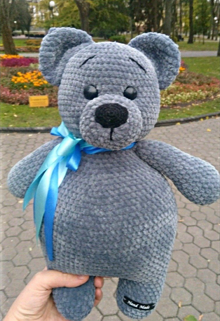 Вязаный мишка крючком Вязаный мишка крючком