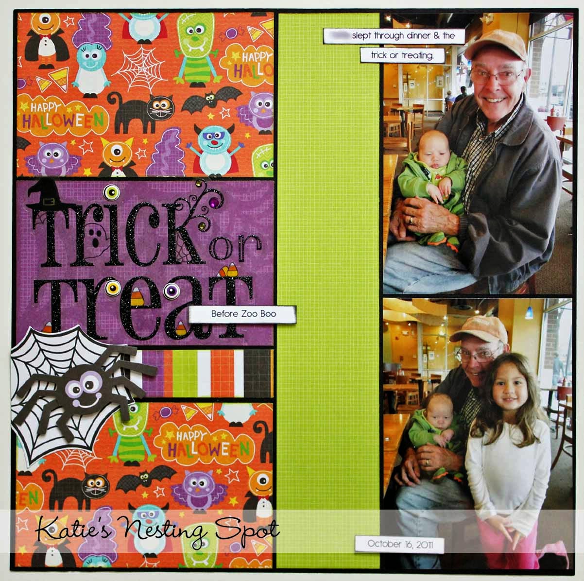 Katie's Nesting Spot: Baby Boy Scrapbook Pages: Just Arrived
