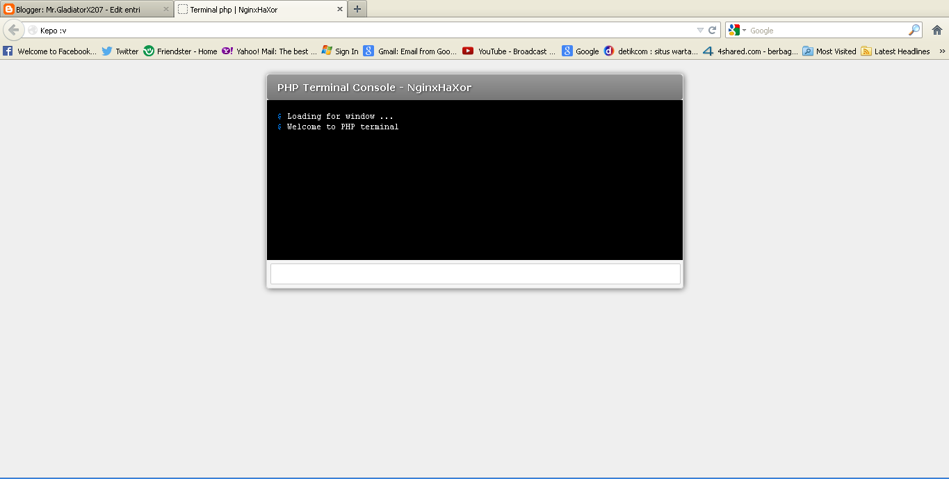 [ PHP ] Terminal Shell With CSS