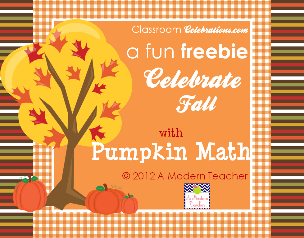 Pumpkin Math Freebie Classroom Celebrations