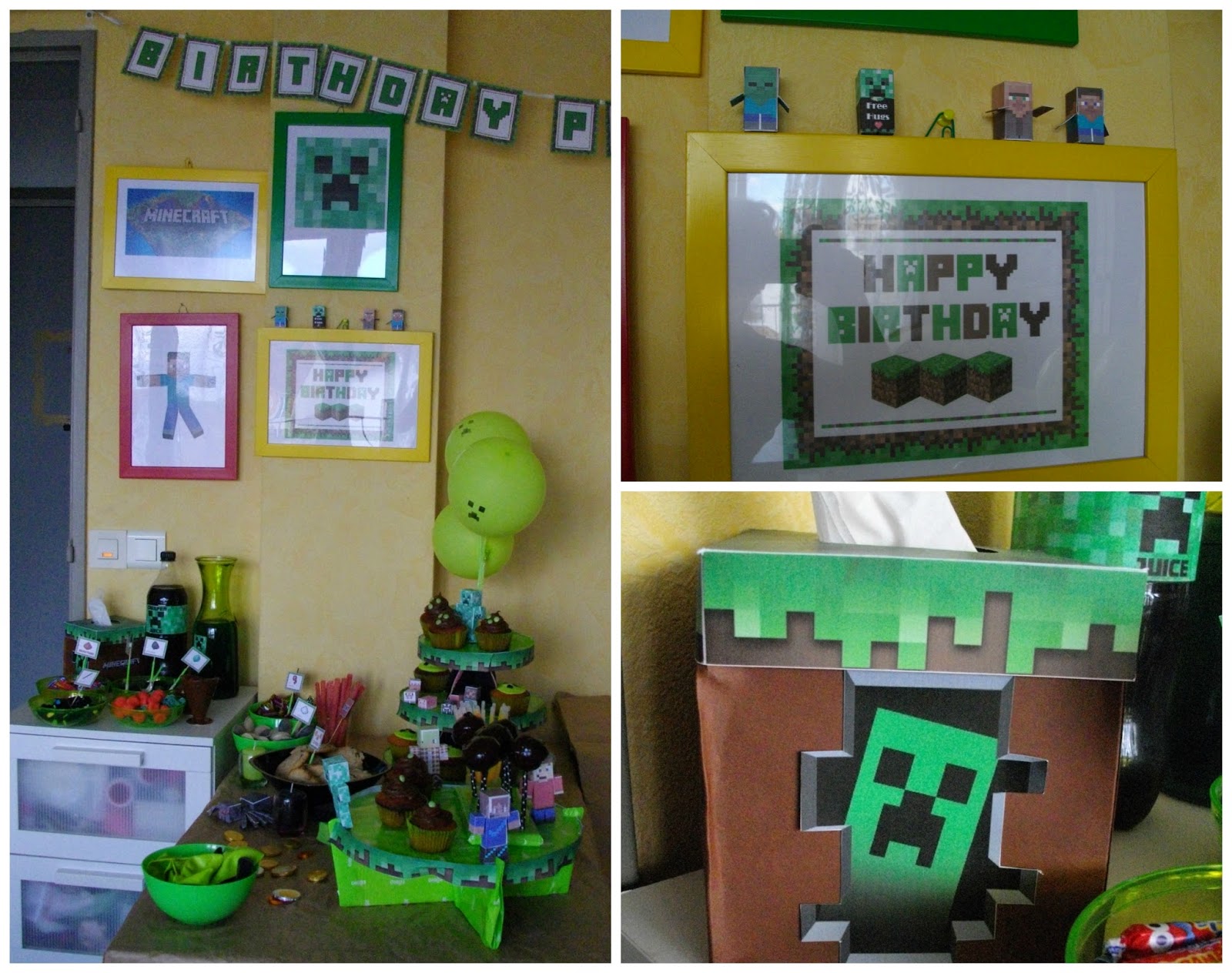 Do It (Scrap') Yourself! By Caty: Préparatifs d'anniversaire on remet ça  avec Minecraft!!!