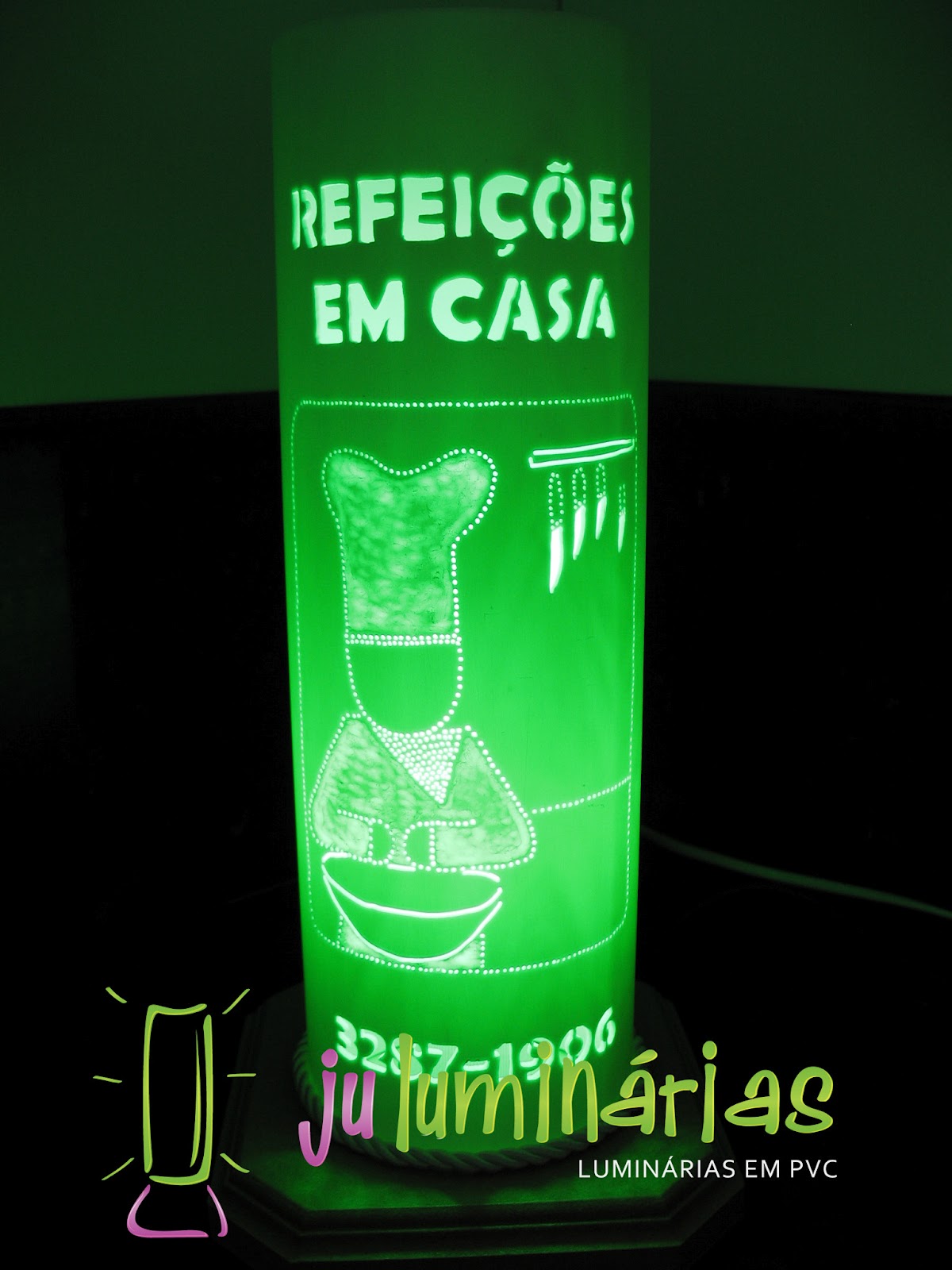 Ju Luminárias Luminárias em PVC Luminárias em PVC Personalizada