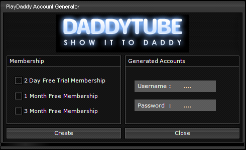 Free access to playdaddy.com