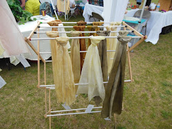 Copper scarves at Art Along the Willow